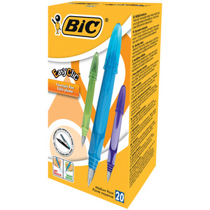 BIC Stylo plume Easy Clic, taille de plume: M, boîte de 20