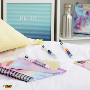 BIC Stylo à bille rétractable 4 Colours Decors, présentoir