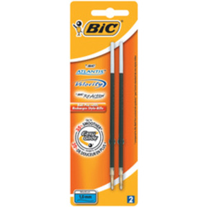 BIC Recharge stylo à bille X-Smooth Refill, bleu, blister 2  - 14949