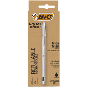 BIC Stylo à bille Cristal RE'NEW, présentoir de comptoir