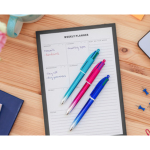 BIC Stylo à bille 4 Colours Smooth Gradient, présentoir