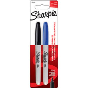 Sharpie Marqueur permanent FINE, blister de 2, noir