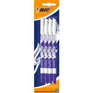 BIC Effaceur, effacer & corriger, avec 2 pointes, pack de 4