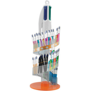 BIC Stylo à bille rétractable 4 Colours, tour de 96 pièces