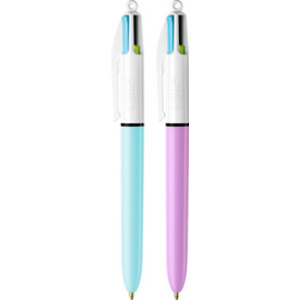 BIC Stylo à bille 4 Colours Fun, présentoir de 40