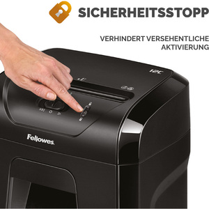 Fellowes Destructeur de documents Powershred 12C, noir