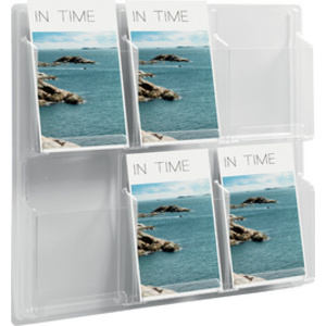 helit Porte-brochures mural 'the clearly', 12x 1/3 A4 +