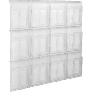 helit Porte-brochures mural 'the placativ', transparent