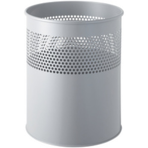 helit Corbeille à papier 'the dot', 15 L, gris aluminium