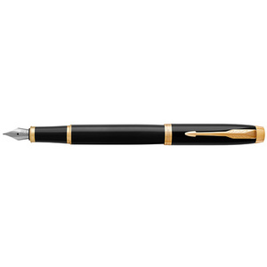 PARKER Stylo plume IM Métal brossé G.T.