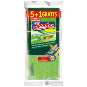 Spontex Eponge Duo Anti-Gras, 5+1 GRATUIT