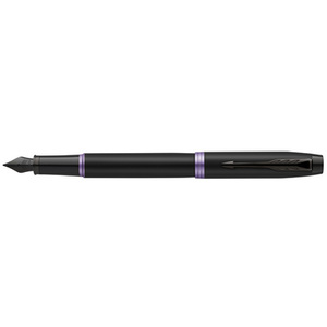 PARKER Stylo plume IM Vibrant Rings, noir / bleu