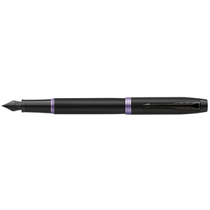 PARKER Stylo plume IM Vibrant Rings, noir / violet