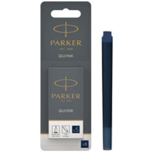 PARKER Cartouche d'encre longue QUINK, en blister, noir
