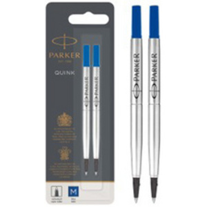 PARKER Recharge pour rollerball QUINK, blister de 2, noir