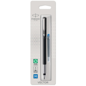 PARKER Stylo plume VECTOR, taille de plume: M, bleu