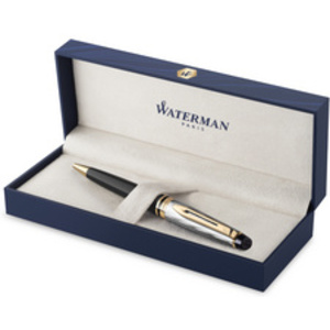 WATERMAN Stylo à bille Expert Reflets de Paris Noir G.T.
