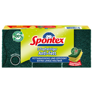 Spontex Eponge Anti-Gras, pack de 3