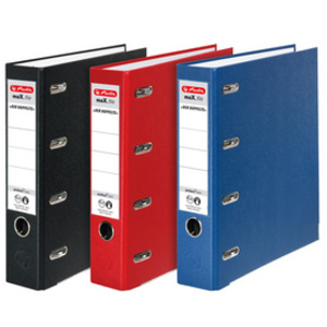 herlitz Classeur double maX.file en PP, dos: 70mm, rouge