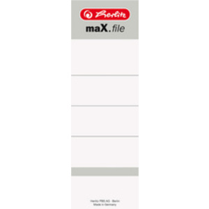 herlitz Etiquette de dos pour classeur maX.file, 54 x 190 mm