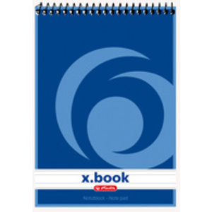 herlitz Bloc-notes à spirale x.book, A5, 50 feuilles, ligné