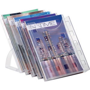 helit Porte-brochures 'the grid', A4, gris-transparent