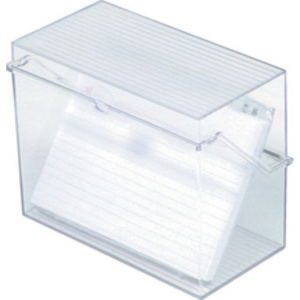 helit Petite boîte à fiches 'the index', transparent