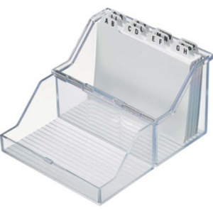 helit Petite boîte à fiches 'the index' transparent