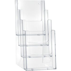 helit Porte-brochures de table 'the helpdesk', transparent