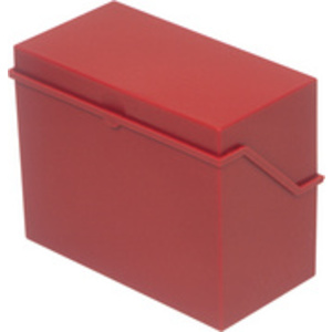 helit Petite boîte à fiches 'the index' A6 paysage, rouge