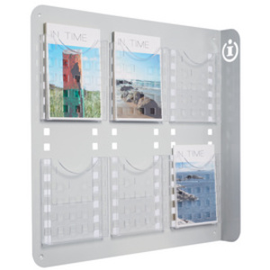 helit Porte-brochures 'the grid', A5 /2x A6, transparent