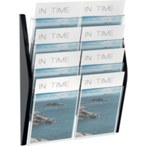 helit Porte-brochures mural 'the arc', A3 paysage, argent