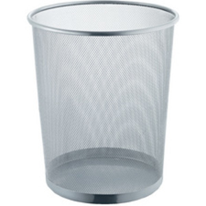 helit Corbeille à papier 'the circle network', argent  - 67692