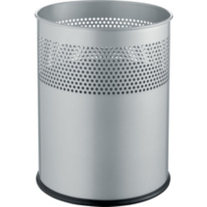 helit Corbeille à papier 'the dot', 15 L, argent