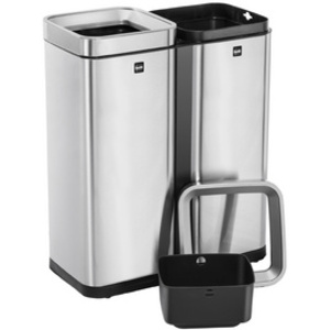 helit Poubelle de tri sélectif 'the twin bin', 2 x 30 litres