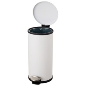 helit Poubelle à pédale 'the zinc', 12 litres, argent