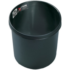 helit Corbeille à papier 'the firefighter', 18 L, noir