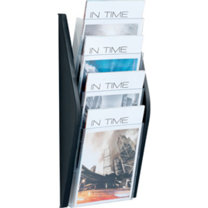 helit Porte-brochures mural 'the arc', A4 portrait, argent