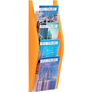 helit Porte-brochures mural 'the arc', A5 portrait, argent