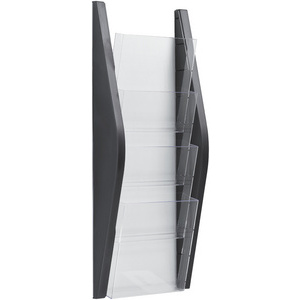 helit Porte-brochures mural 'the arc', A5 portrait, argent