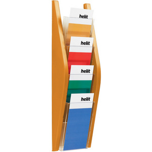 helit Porte-brochures mural 'the arc', 1/3 A4, argent