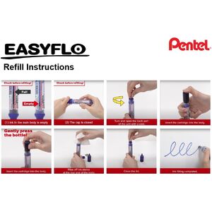 Pentel cartouche de recharge pour marqueur pour tableau