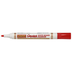 Pentel Marqueur pour tableau blanc MW85, pointe ogive, rouge
