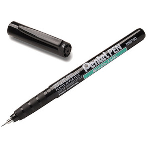 Pentel Marqueur permanent GREEN-LABEL NMF50, noir