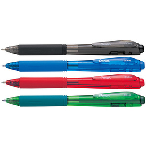 Pentel Stylo à bille rétractable BK440, noir  - 14366
