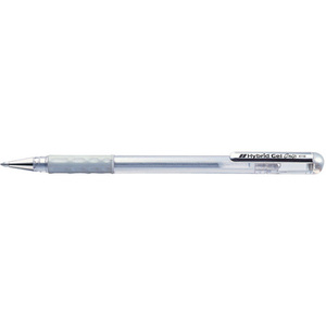 Pentel Stylo roller gel Hybrid Gel Grip Metallic K118,argent
