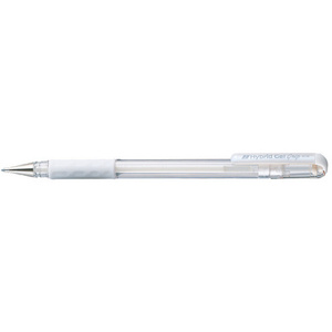 Pentel Stylo roller gel Hybrid Gel Grip Metallic K118,argent