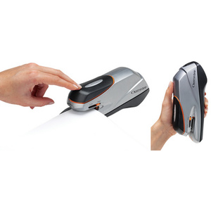 Rapid Agrafeuse électrique Optima GripE, blanc/gris/bleu