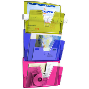 CEP Lot de 3 corbeilles murales ICE, A4, 1 compartiment