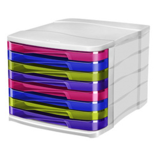 CEP Module de classement HAPPY, 4 tiroirs, multicolore